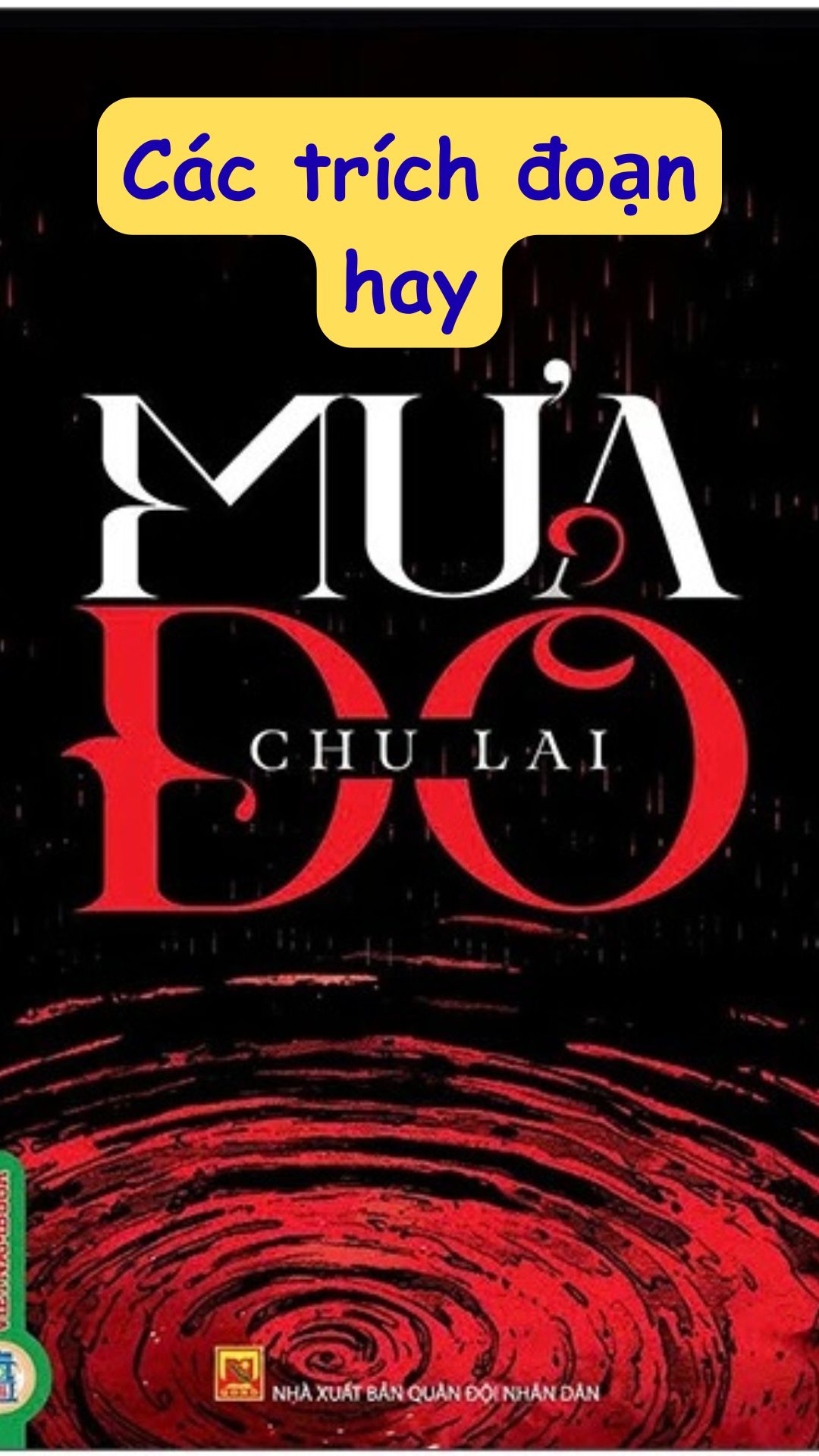 Những trích dẫn, câu nói hay trong tiểu thuyết Mưa Đỏ