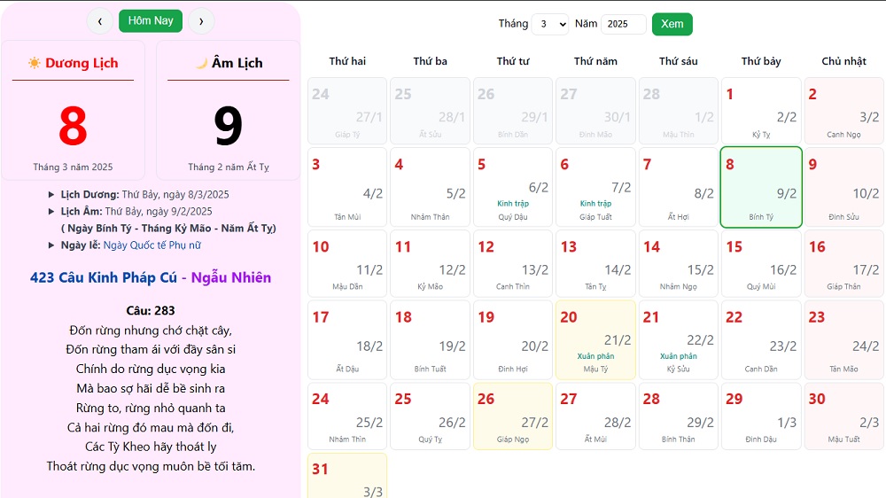 Ngày Quốc Tế Phụ Nữ (8/3 DL)