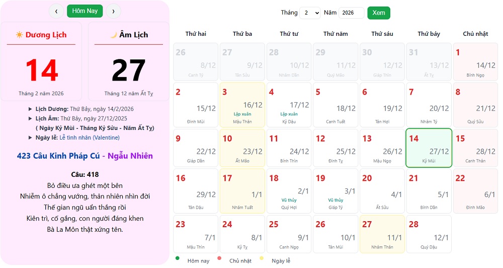 Valentine Đỏ (14/2 DL)